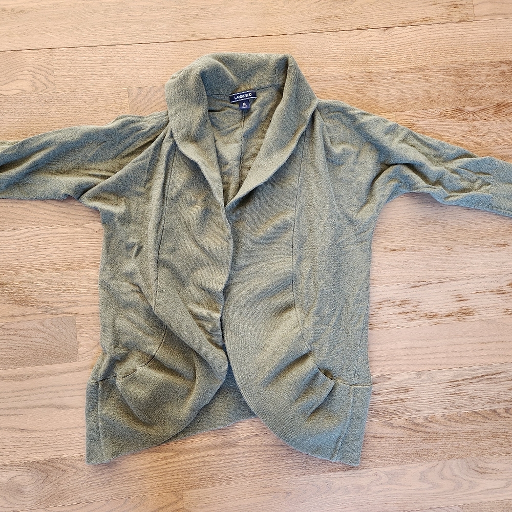Lands End open cardigan